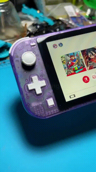 Mod Vỏ Nintendo Switch Lite (eXtremeRate Clear Atomic Purple)Thanh Long ...